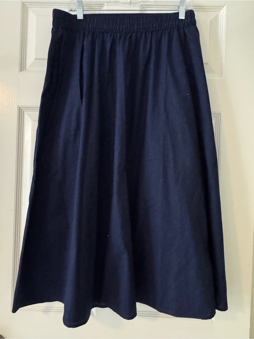 GAP Navy A-Line Midi Skirt